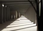 View through the colonnade 